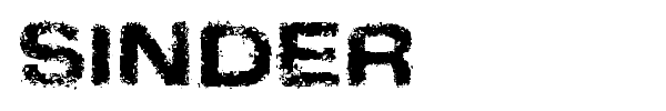 Sinder font preview